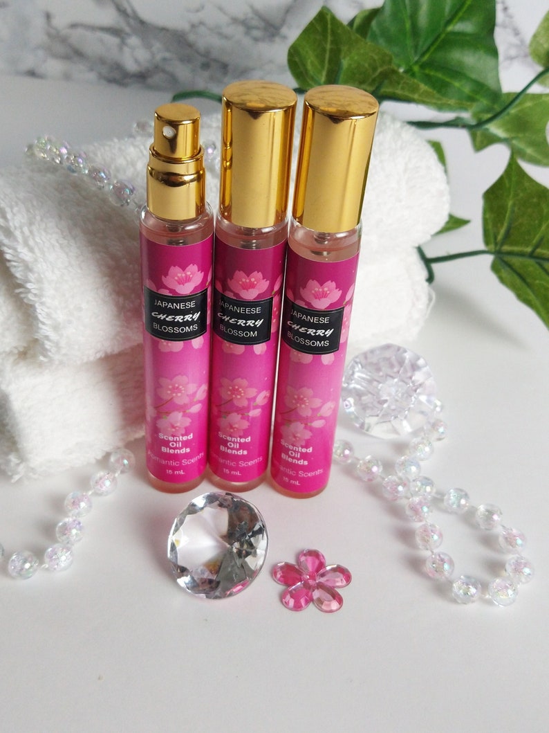 Japanese Cherry Blossom Body Oil Premium Fragrance Spray, Best Quality Spray, Uncut Fragrance Oils Unisex, 1 Perfume Bottle