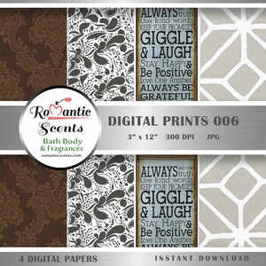 Vintage Printable Label Home Decor Digital Print Soap Wrapper, Rustic Print Cosmetic Label, Country Style Cigar Band Download 4 Pattern 3x12