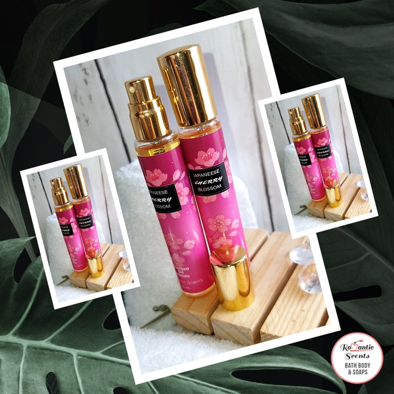 Japanese Cherry Blossom Body Oil Premium Fragrance Spray, Best Quality Spray, Uncut Fragrance Oils Unisex, 1 Perfume Bottle