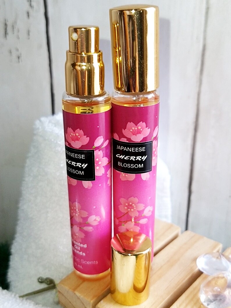 Japanese Cherry Blossom Body Oil Premium Fragrance Spray, Best Quality Spray, Uncut Fragrance Oils Unisex, 1 Perfume Bottle