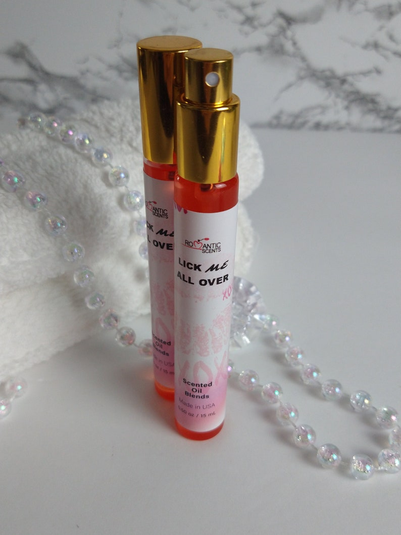 Lick Me All Over Body Oil ROMANTIC SCENTS, Best Quality Spray, Premium Quality Oils, Pure Oils, Uncut Fragrance Oil Unisex, 1 Perfume Bottle