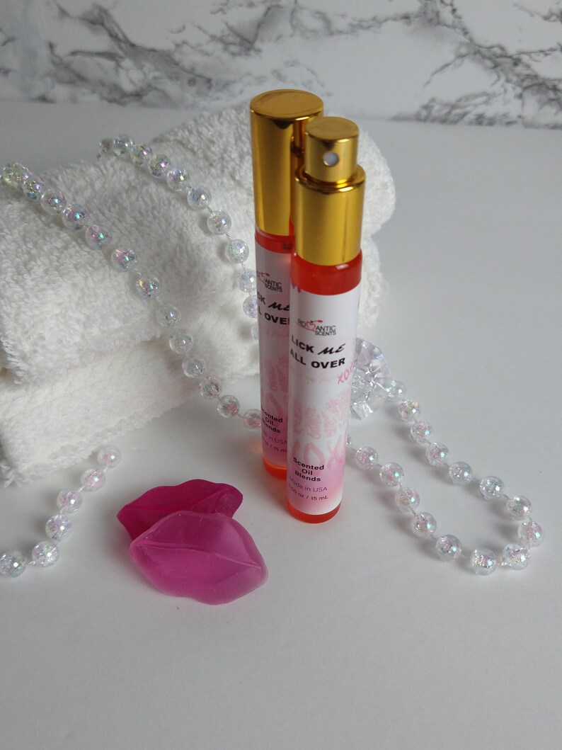 Lick Me All Over Body Oil ROMANTIC SCENTS, Best Quality Spray, Premium Quality Oils, Pure Oils, Uncut Fragrance Oil Unisex, 1 Perfume Bottle