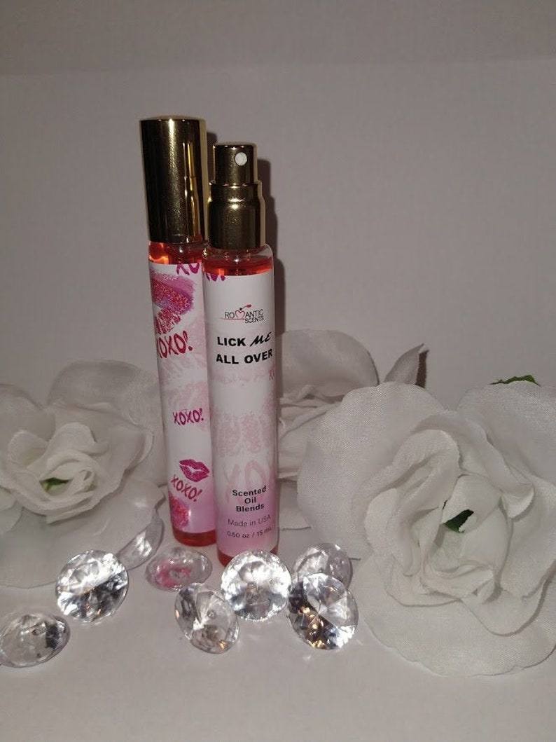 Lick Me All Over Body Oil ROMANTIC SCENTS, Best Quality Spray, Premium Quality Oils, Pure Oils, Uncut Fragrance Oil Unisex, 1 Perfume Bottle