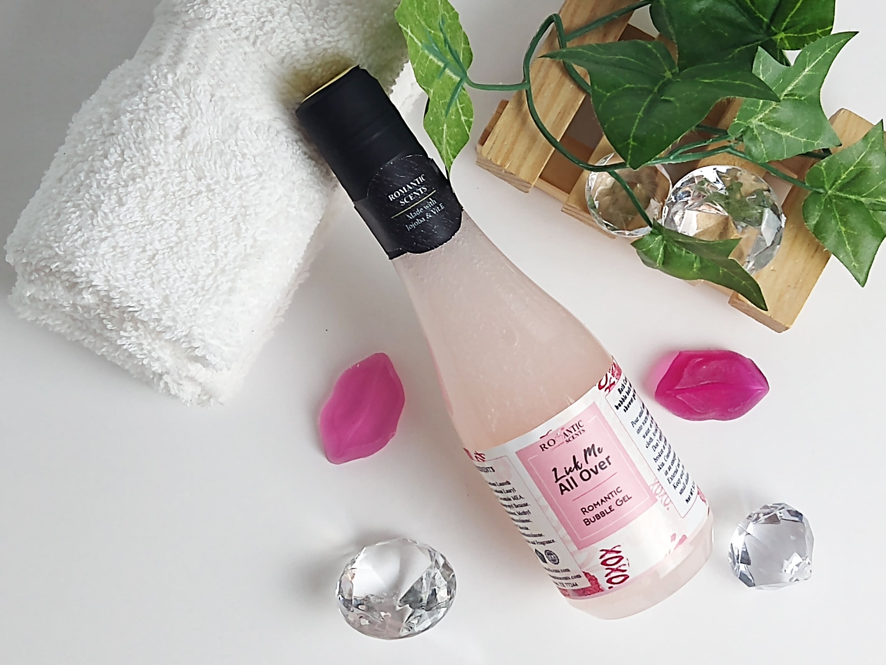 Lick Me All Over Bubble Gel, Jojoba, Vit. E, Shower Gel, Scented Body Wash, Big Sister Gift, Birthday Gift for Her Bath, 1 Bubble Bath