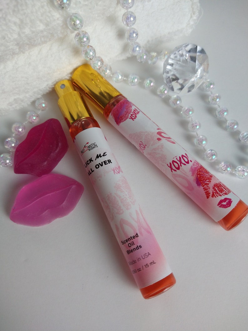 Lick Me All Over Body Oil ROMANTIC SCENTS, Best Quality Spray, Premium Quality Oils, Pure Oils, Uncut Fragrance Oil Unisex, 1 Perfume Bottle
