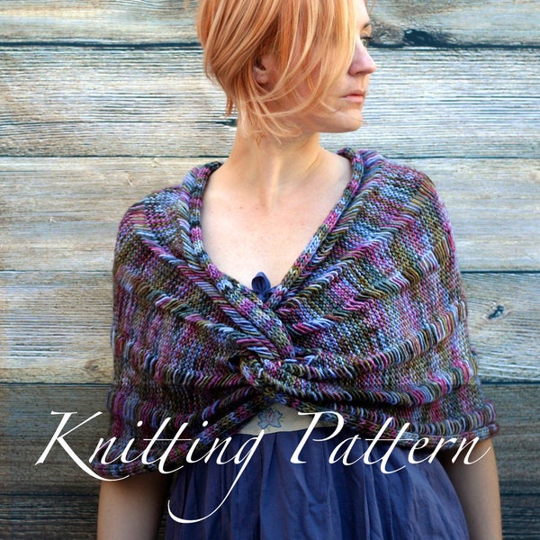 Knitting Pattern - The Claddagh Wrap - Women Shawl Pattern - Infinity Shawl - Knit Shawl - Bridal Shawl - Lace Shawl - Wrap Pattern - Boho