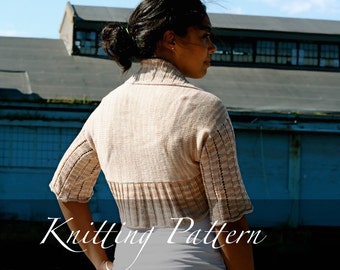 Knitting Pattern - The Camilla Shrug - Shrug Pattern - Sweater Pattern - Lace Shrug - Wedding Bolero Pattern - Spring Sweater - Cotton Shrug