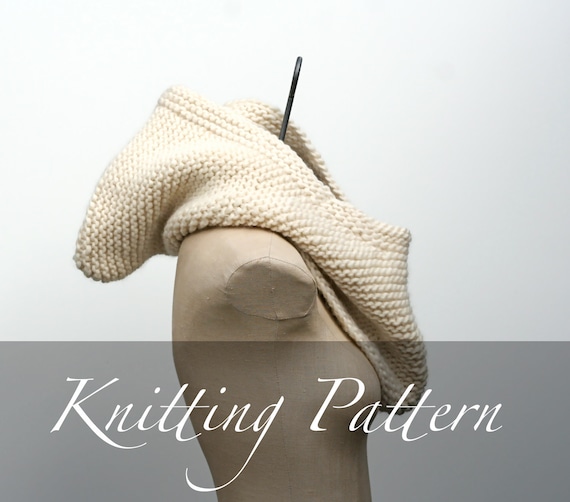 Knitting Pattern The Inga Hood Oversized Cowl Pattern Etsy