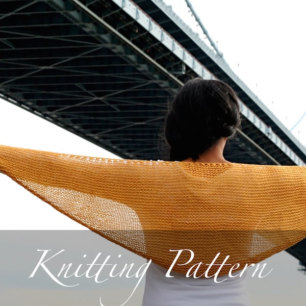 Knitting Pattern - The Aventine Market Shawl - Silk Shawl Pattern - Summer Shawl - Bridal Shawl - Wedding Shawl - Sheer Shawl - Mesh Shawl