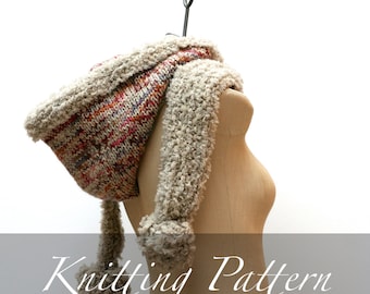 The Vemdalen Fur Hooded Scarf Knitting Pattern (PDF Pattern)