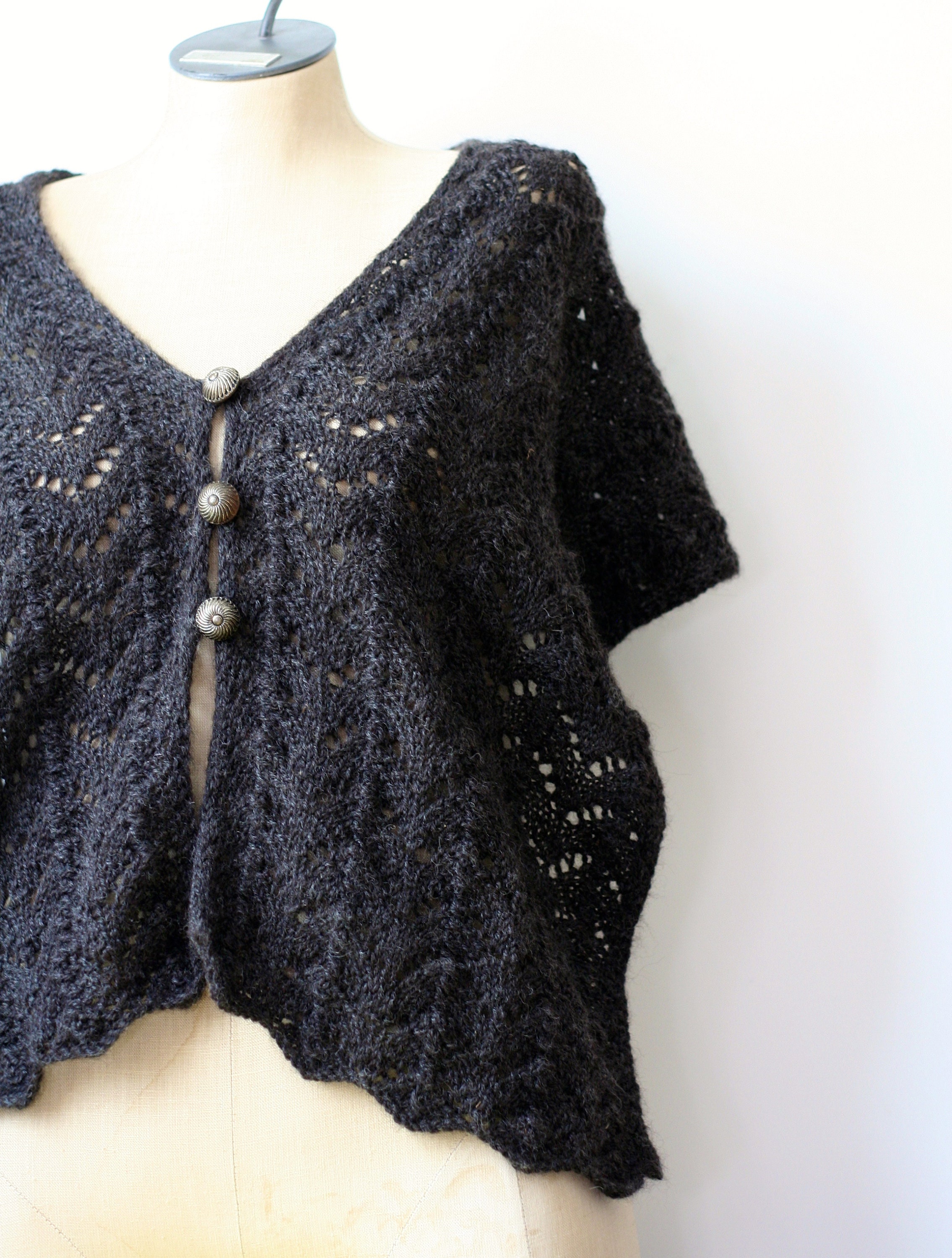 Onyx Cozy Acrylic Woolen Shawl main image 1