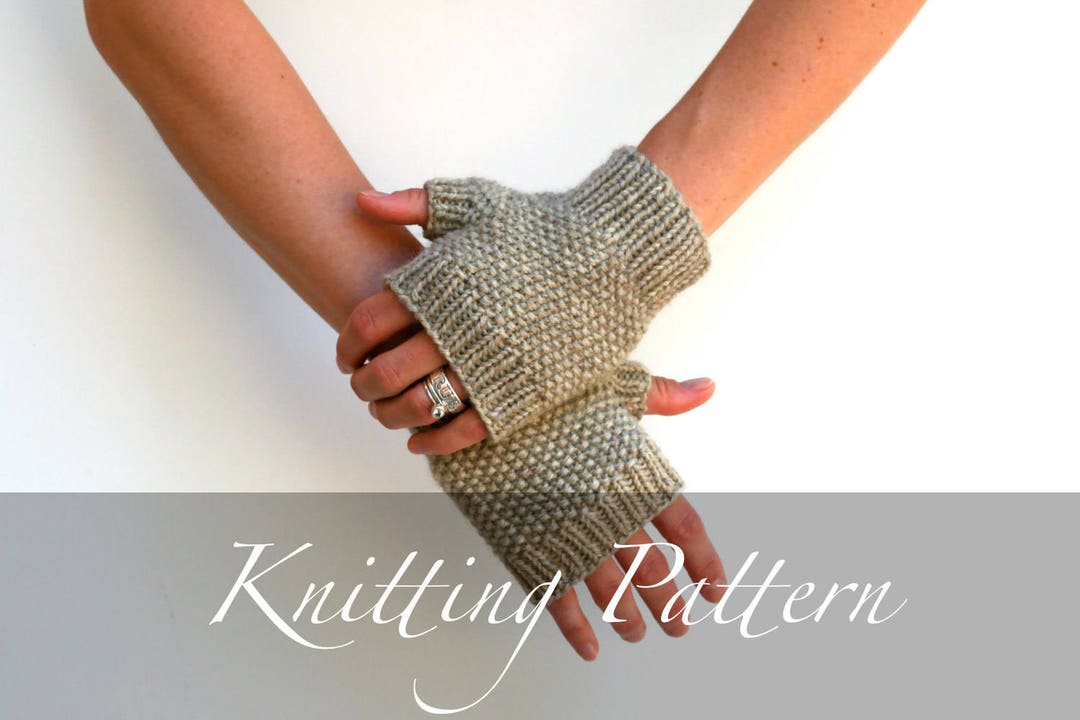 Knitting Pattern Nature Walk Mitts Gloves Pattern Fingerless