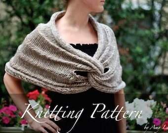 Claddagh Wrap Knitting Pattern – Women's Lace Shawl (PDF Pattern)