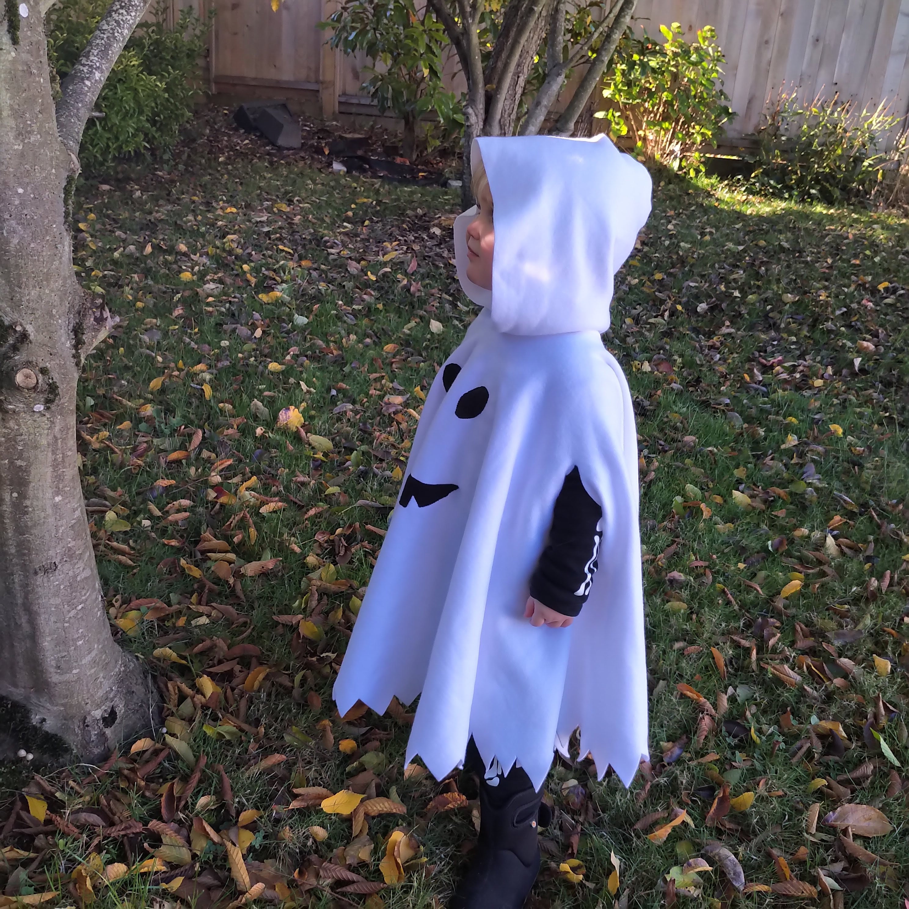 Ghost Hooded Cape Cloak Poncho Child Toddler Adult Halloween - Etsy UK