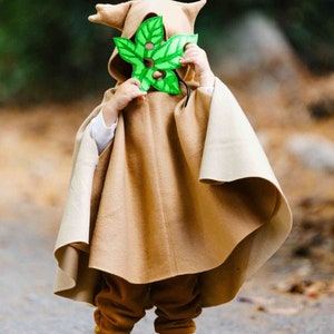 Korok TLOZ Hooded Cape Cloak Poncho, Child Toddler Halloween Costume