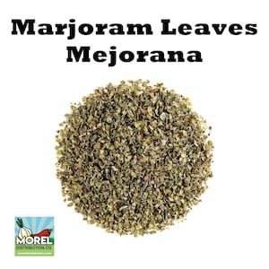 Whole Dried Marjoram Leaves. Origanum Majorana. Hojas de Mejorana. 4 oz and 1 lb