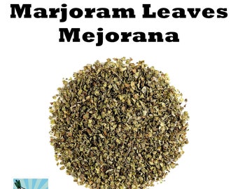 Whole Dried Marjoram Leaves. Origanum Majorana. Hojas de Mejorana. 4 oz and 1 lb