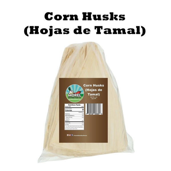 Premium Corn Husks for Tamales, Hojas de Tamal Natural 1 lb and 5 lbs