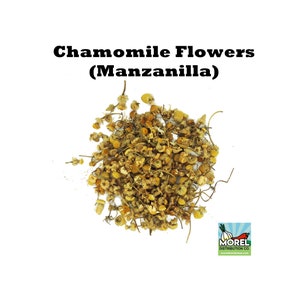 Dried Chamomile Flowers, Chamomile Tea loose leaf, Manzanilla 4 oz, 8 oz, 1 lb