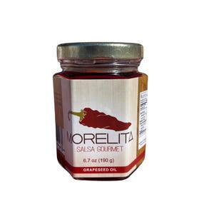 Morelita Salsa Gourmet, Grapeseed Oil Based Salsa with Morita Peppers 6.7 oz