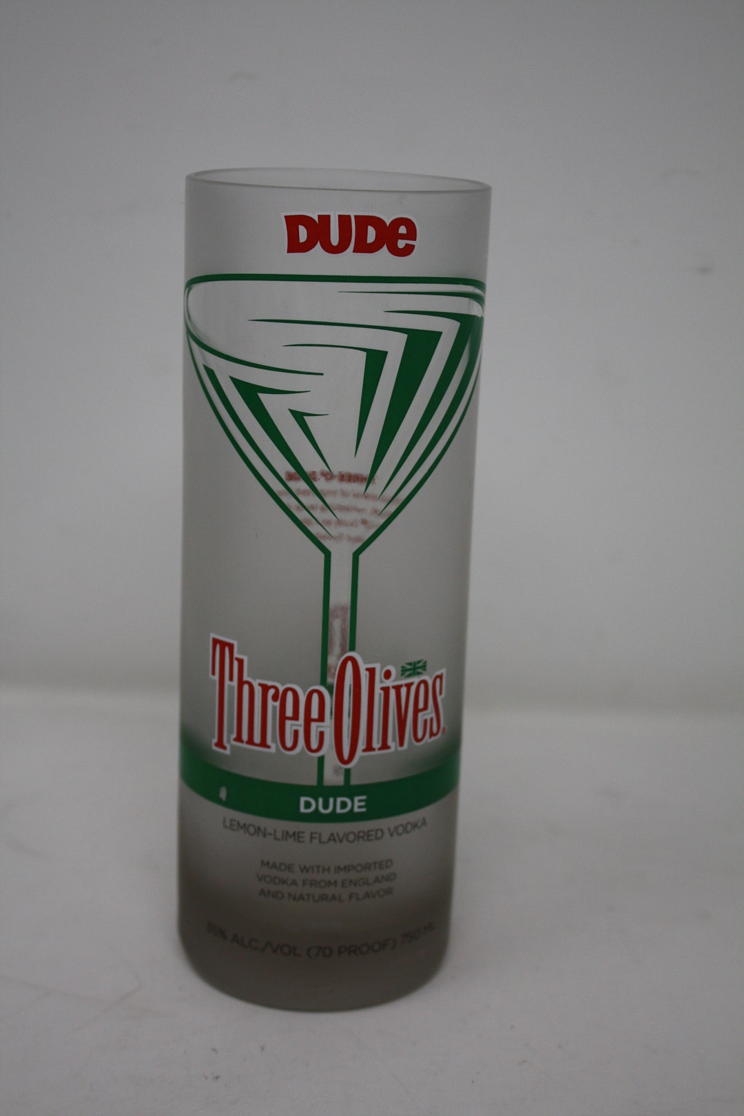 Custom THREE OLIVES DUDE Glass / Vase / Tumbler Hand