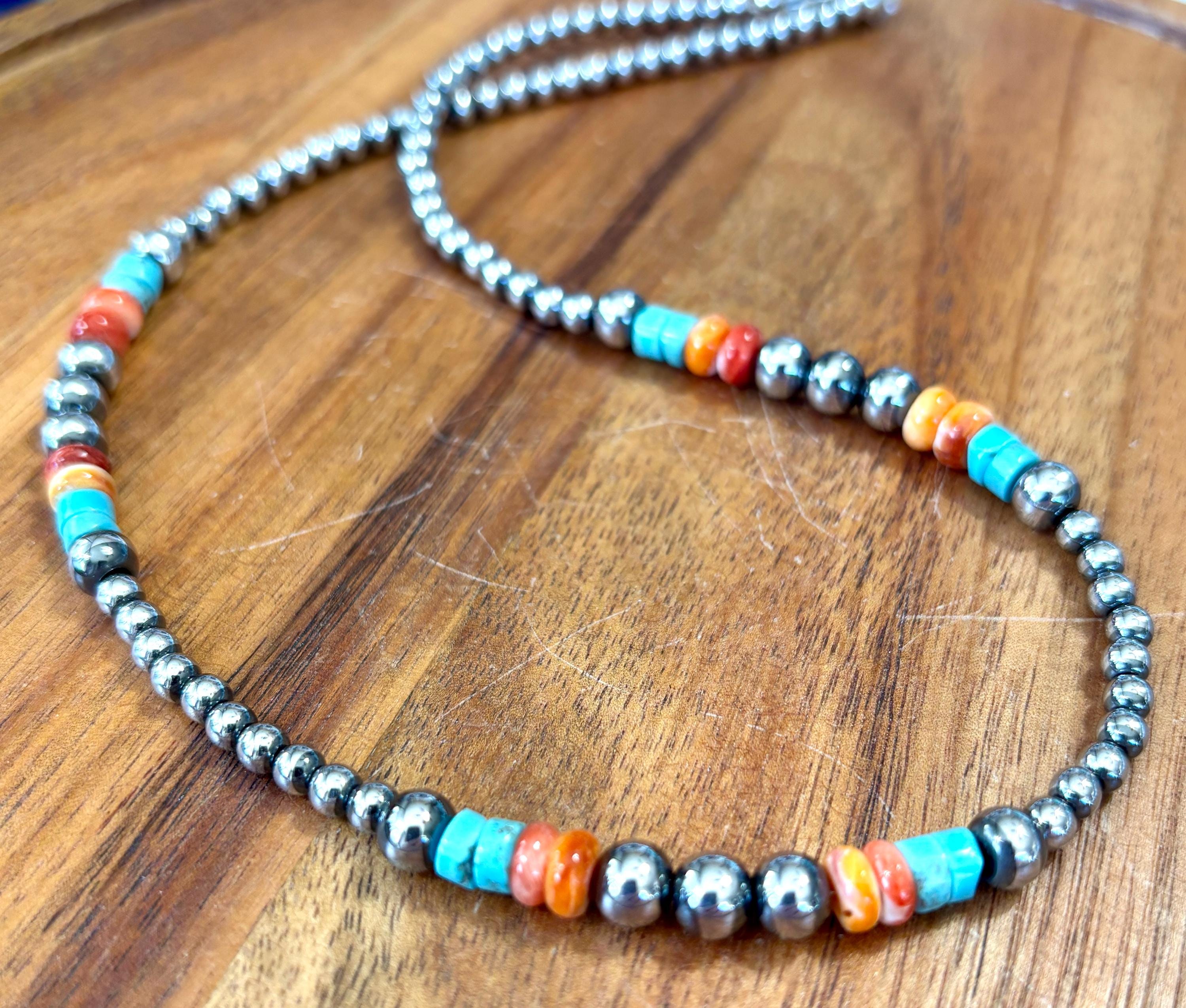 Assorted Faux Turquoise Bead Necklace Lot. Faux Turquoise Bead Necklace - Etsy main image 3