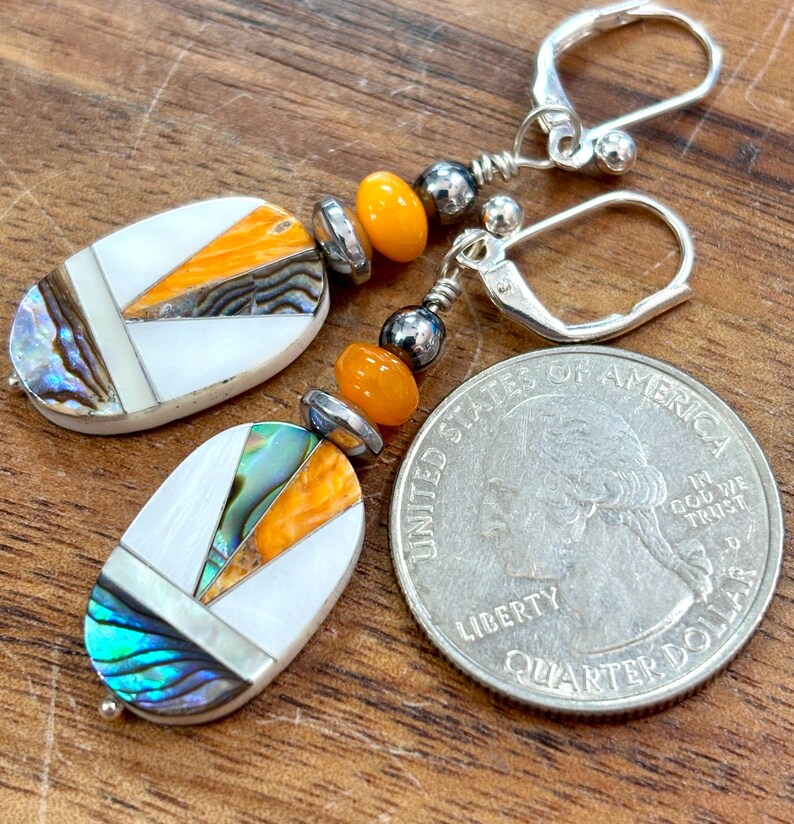 Sw Pay Chart Multi Color Inlay Southwest Earrings - Etsy
