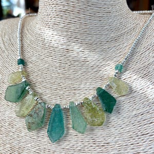 Ancient Roman Glass Pendant necklace 18&quot;