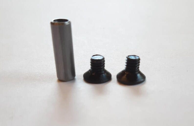 Hex Bolt Knife Scale Fasteners Black Steel Flat Head Etsy