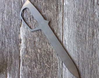 Espada corta sin fabricar en EE. UU. con alto contenido de carbono