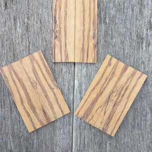 1.8&quot;x5.75&quot; book match figured Marblewood knife scales #MLGA