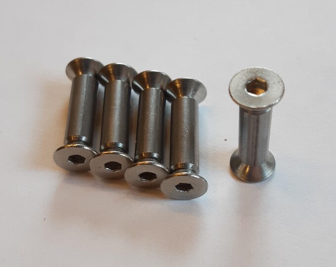 Hex Bolt Knife Scale Fasteners Stainless Steel Head Etsy