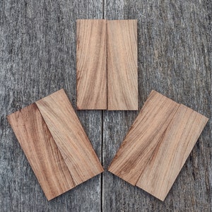 2&quot;x5&quot; book match Brazilian Cherry (Jatoba) knife scales #BCJ