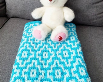 Blue Diamond Baby Blanket