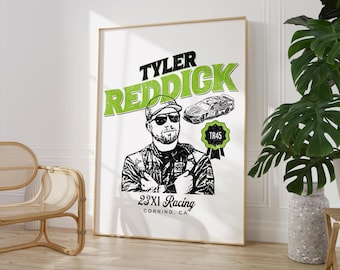 Digital Download Wall Art - Tyler Reddick #45 2023 Nascar Printable Driver Design Poster Decor, Stock Car Racing - High Res - JPG Racecar