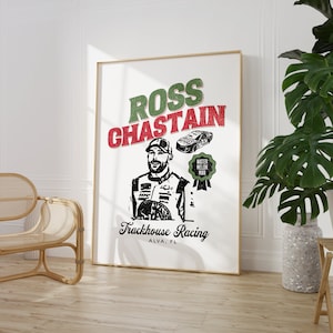 Digital Download Wall Art - Ross Chastain #1 2023 Nascar Printable DriverDesign Poster Decor, Stock Car Racing - High Res - JPG Racecar