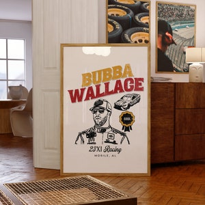 Digital Download Wall Art - Bubba Wallace #23 2023 Nascar Printable Driver Design for Man Cave, Stock Car Racing - High Res - JPG Racecar