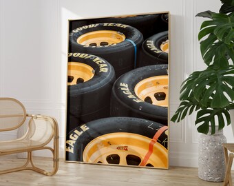 Digital Download Wall Art - Tires Aesthetic 2023 Nascar Printable Design Poster Decor, Stock Car Racing - High Res - JPG Racecar