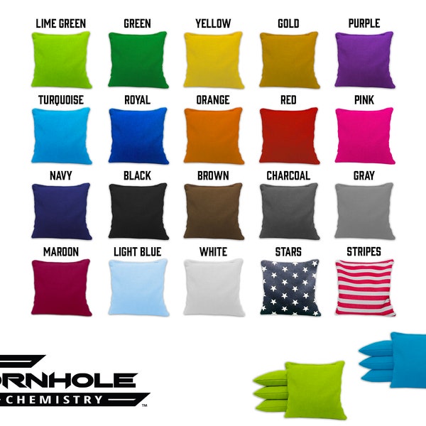 ALL weather Cornhole Bags** washable (8 bags) of your choice! **bean bag toss** REGULATION SIZE