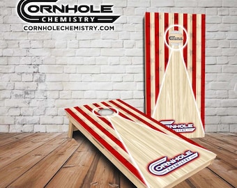 PRO STYLE Direct print Hand-Made Corn Hole boards (2)  ** USA 1774 America boards **; Any design, any logo. Bags not included.