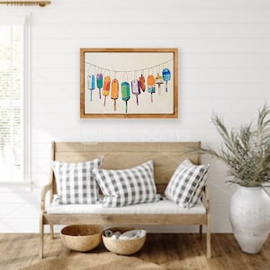 12x18 buoy watercolor print