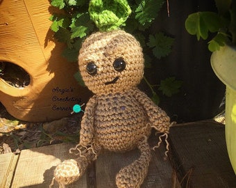 Crochet Baby Mandrake, Mandrake, Mandrake Seedling, Plush Mandrake, Amigurumi Mandrake, Mandrake Collectible