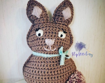 Chubby Bunny Crochet Pattern, Easter Bunny Cuddler, Easter Bunny Ragdoll, Bunny Crochet pattern, Crochet Pattern, Easter Crochet Pattern