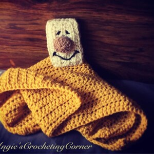 Crochet Master&#39;s Blanky Lovey, Blanky Lovey, Brave Little Toaster Lovey, Master&#39;s Blanky Crib Toy, Blanky Security Blanket