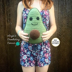 Crochet Avocado Pattern, Avocado Cuddler Pattern, Avo-Pillow, Crochet Avocado, Amigurumi Avocado, Avocado