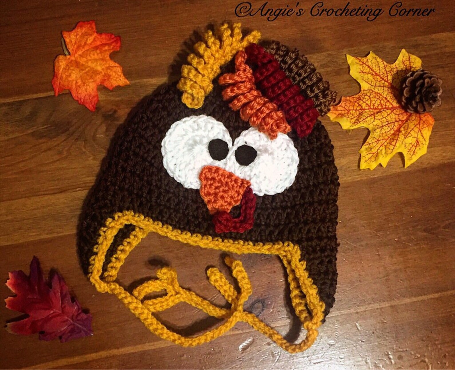 Crochet Baby Turkey Hat Turkey Flap Hat Turkey Hat Etsy