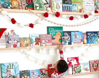 Montessori Floating Shelf, Nursery Shelves, handmade with solid wood, ideal for a children's nursery