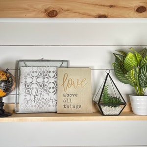L-shape Floating Shelf, Floating Shelf, Handmade with solid wood, ideal for spice racks and kitchens