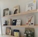 Nursery Shelf, Picture Book Shelf, Floating Shelf, Art Shelf, Picture Shelf, Display Ledge, Baby's Room, Gallery Shelf, Rustic Wooden Shelf 