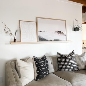 Floating Picture Ledge Wall Shelf, Floating Shelf, handmade with solid hardwood, ideal for home and office space